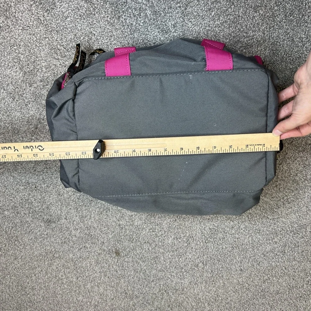 Cabela's Duffel Gym Travel Bag Gray Pink Multiple Pockets Mesh Top Carry Handles